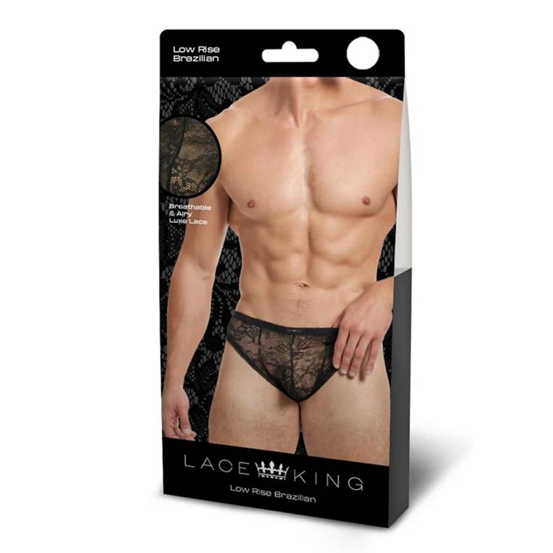 LACE KING Lace Bikini -  Black SM