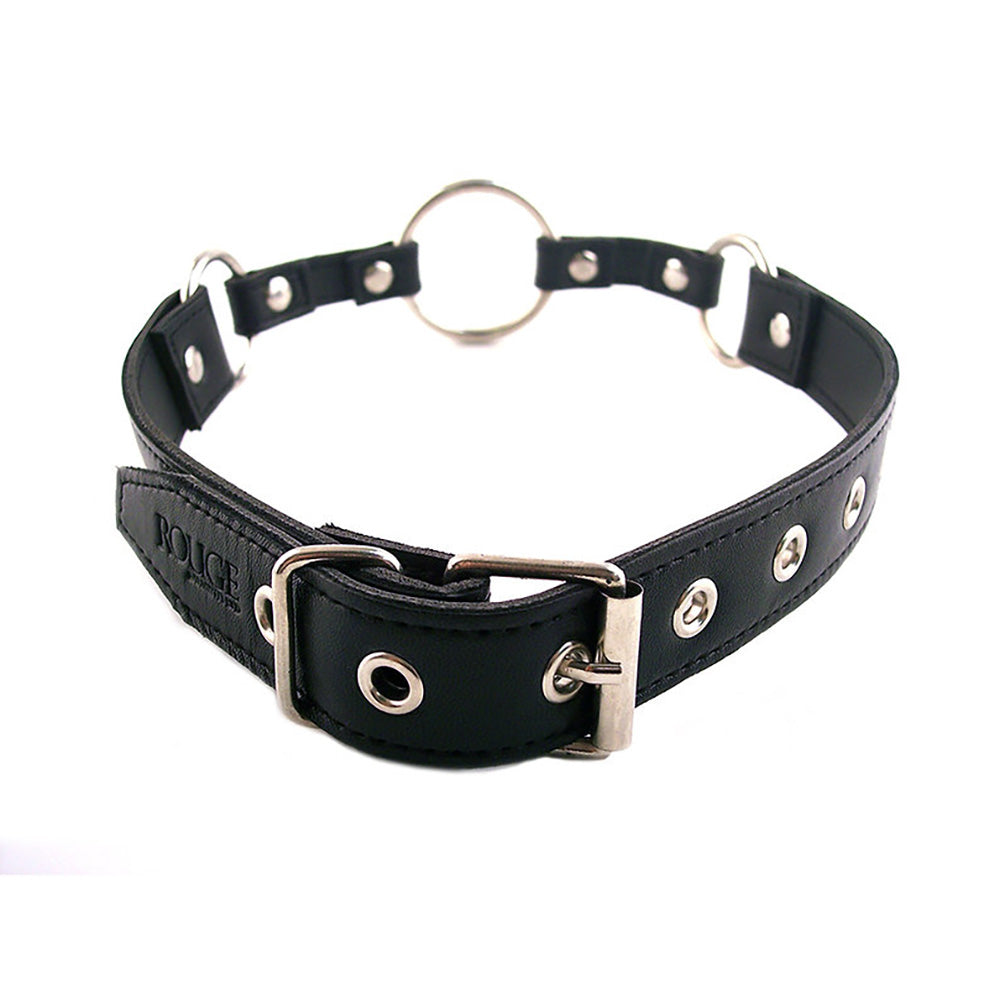 Leather O-Ring Gag - Black