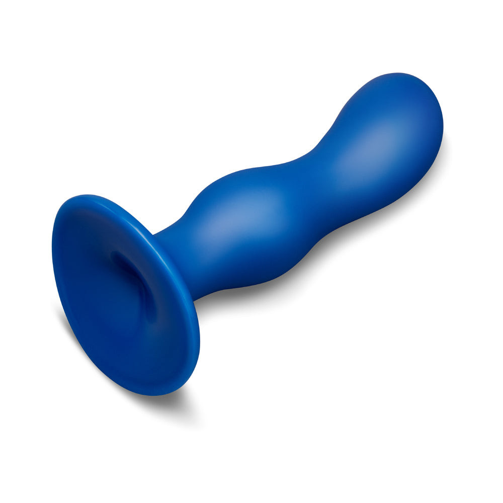 b-Vibe Milk Curved Anal Trainer with Tapered Tip and Suction Cup - 8.5"