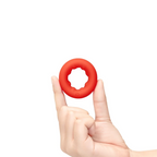 b-Vibe Flex Ring Grip Ultra Soft Silicone Cock Ring - Red