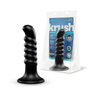 b-Vibe Krush Curved & Ribbed Dildo with Suction Cup - 9.5"