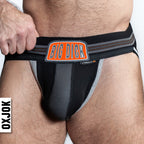 BULGER, the big pouch jock, BLACK IRON, SMALL