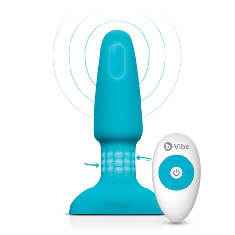 RIMMING PLUG 2 | TEAL WITH REMOTE CONTROL