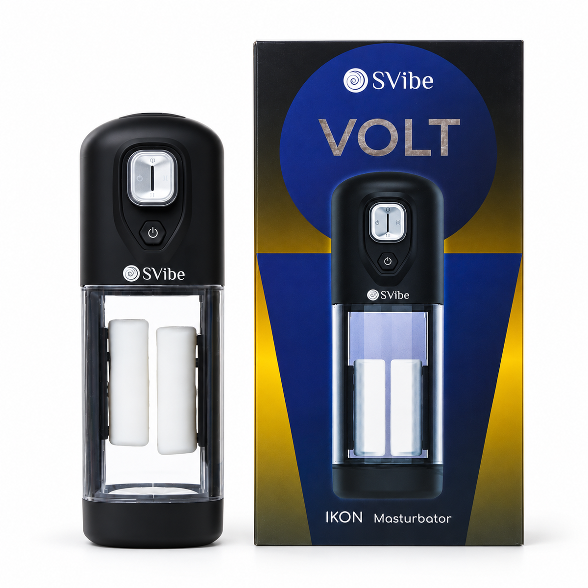 SVibe IKON VOLT Masturbator – Transparent Black