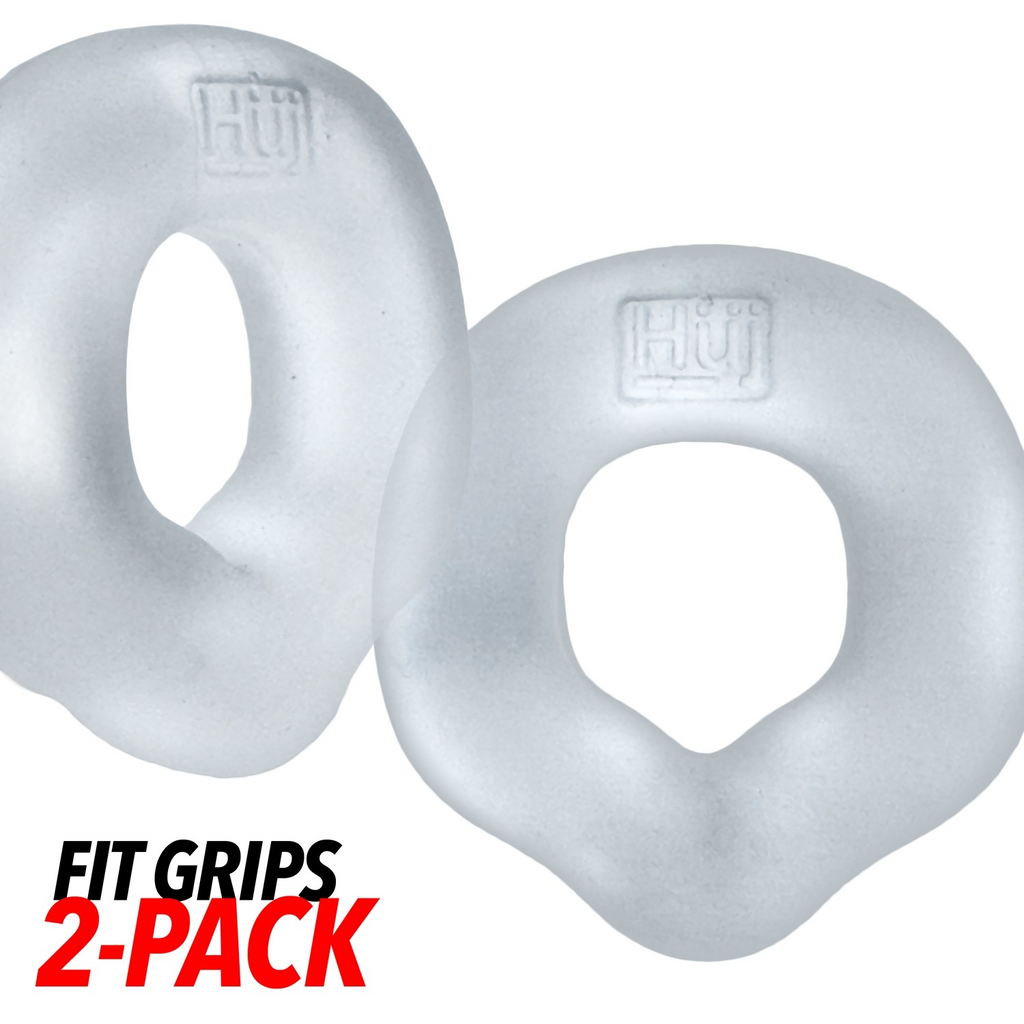 FIT GRIPS 2-pack ergo-fit cockrings CLEAR/CLEAR