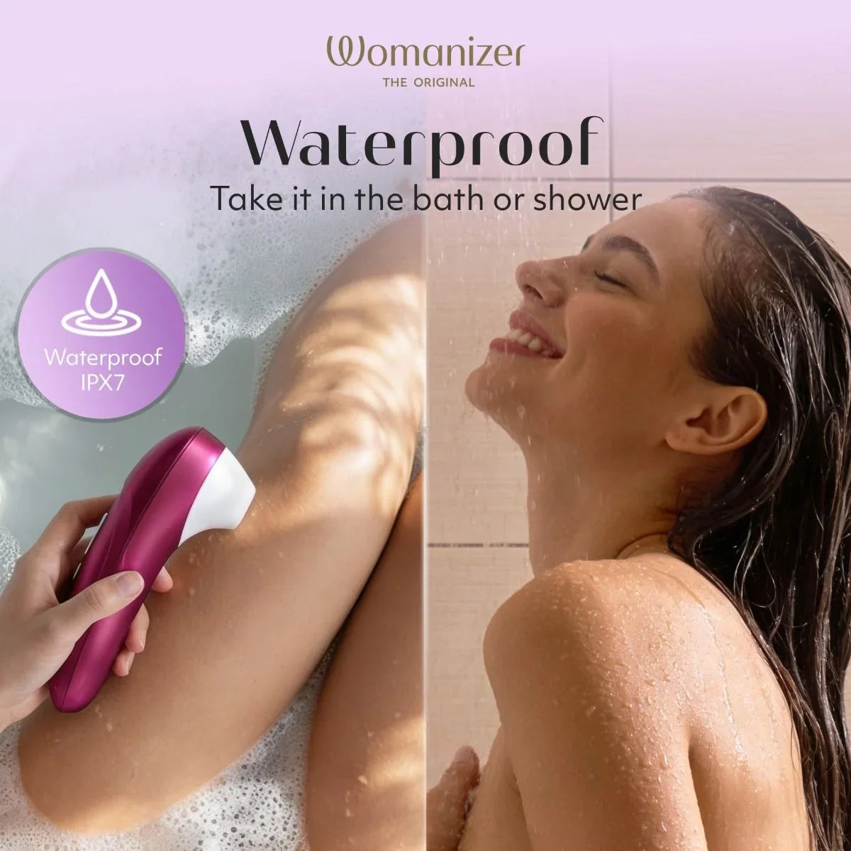 Womanizer Pro Clitoral Stimulator - Vibrant Pink