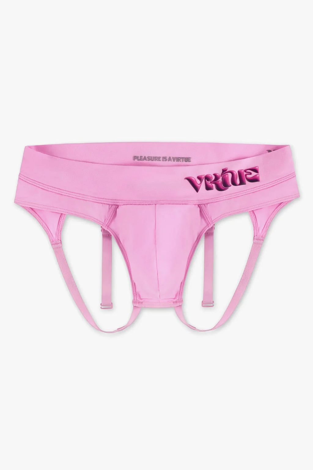 Mens Small - JockVStrap Sheer Briefs - Taffy