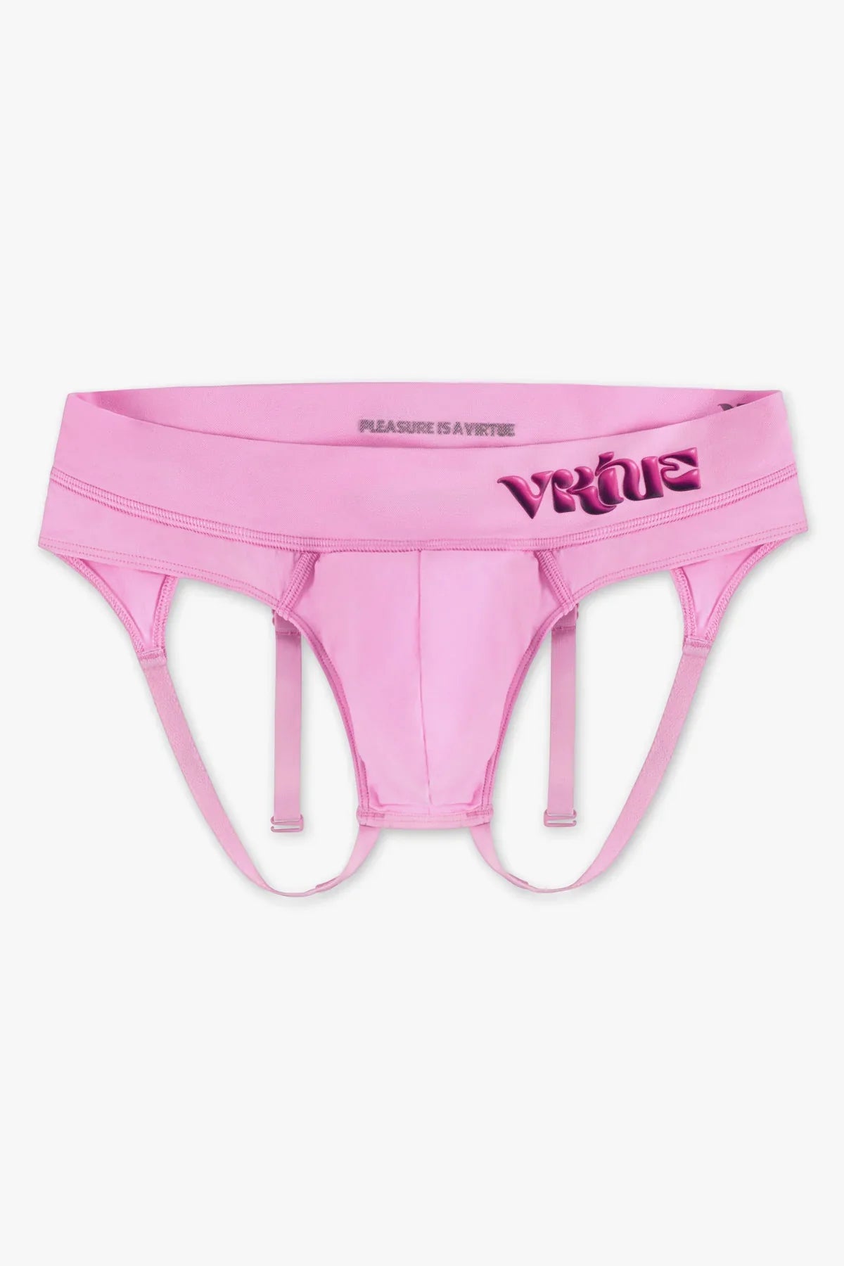 Mens Small - JockVStrap Sheer Briefs - Taffy