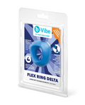b-Vibe Flex Ring Delta Super Soft Silicone Secure Fit Cock Ring - Blue