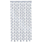 Glitterati Penis Metallic Foil Curtain 2pc - Silver