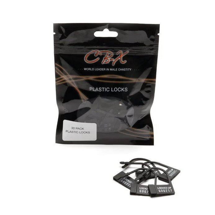 CB-X Single-Use Individually Numbered Plastic locks - 30pc