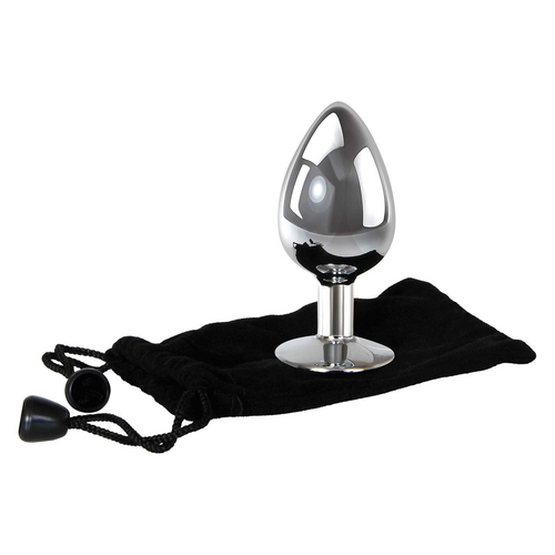 Adam & Eve Clear Gem Anal Plug Large