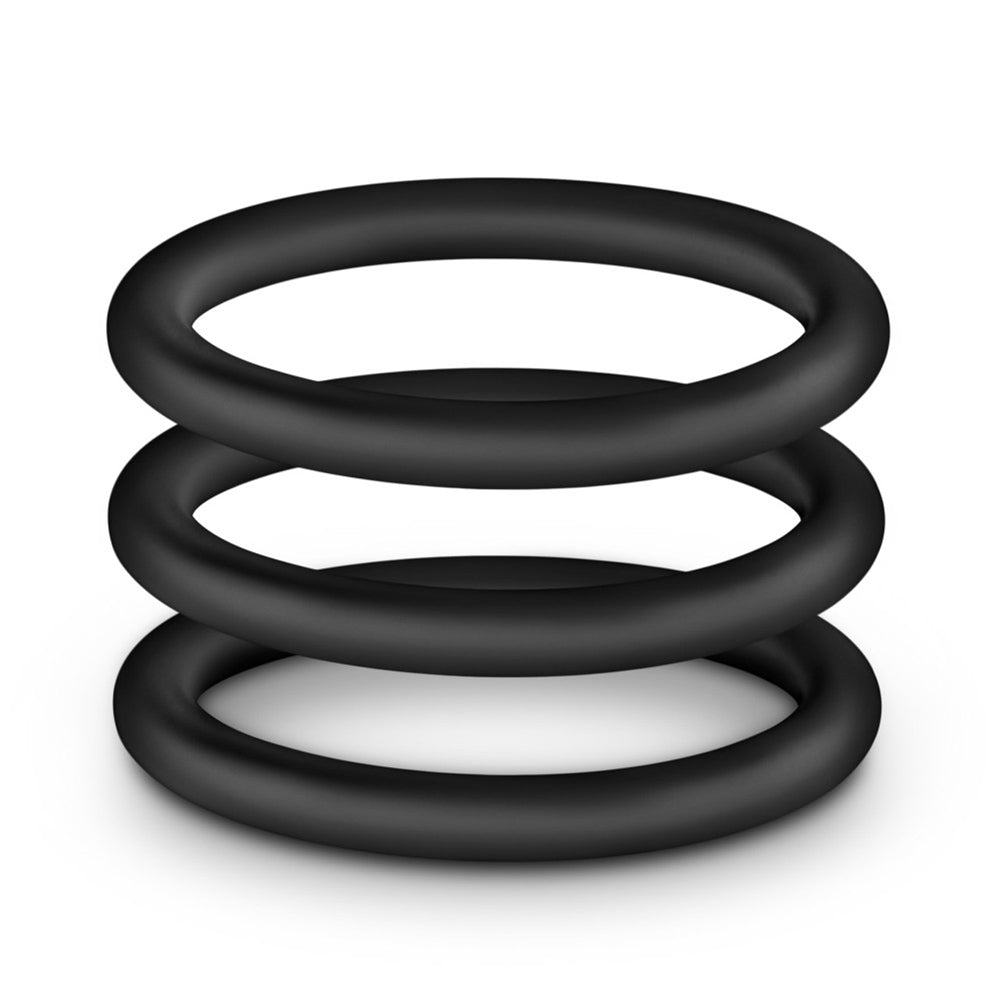 Silicone Cock Ring Trio - foil package*