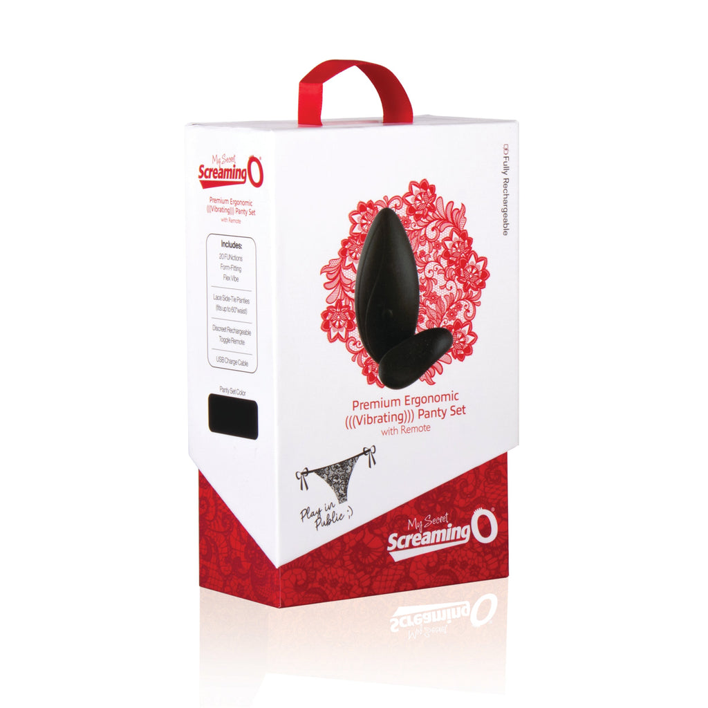 Premium Ergonomic Remote Panty Set - Black