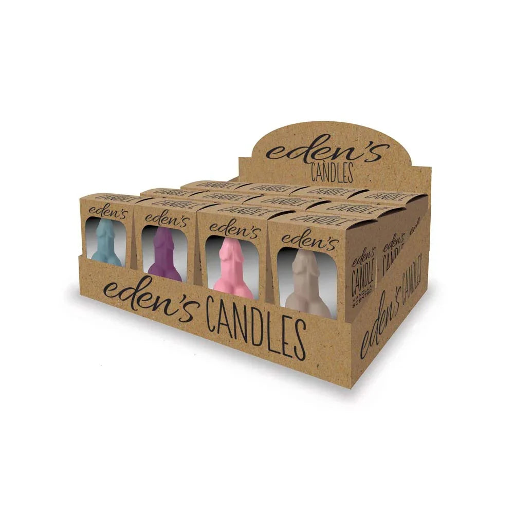 Eden’s Candle Vanilla - Penis 12pc disp