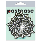 Glitter Black Glow in the Dark Spooky Spider Web Pasties