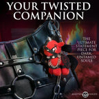 Scarlett Chainheart Bondage Pony Keychain - Red