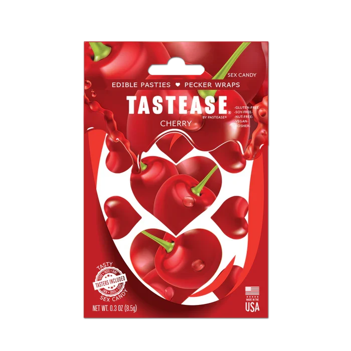 Tastease: Edible Pasties/Pecker Wrap -  Cherry