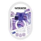 WET DREAMS - DREAM BOY - FLUTTER BUTTER JELLY COCK & BALL SLING 10 FREQ BULLET GRADIENT COLOR PURPLE