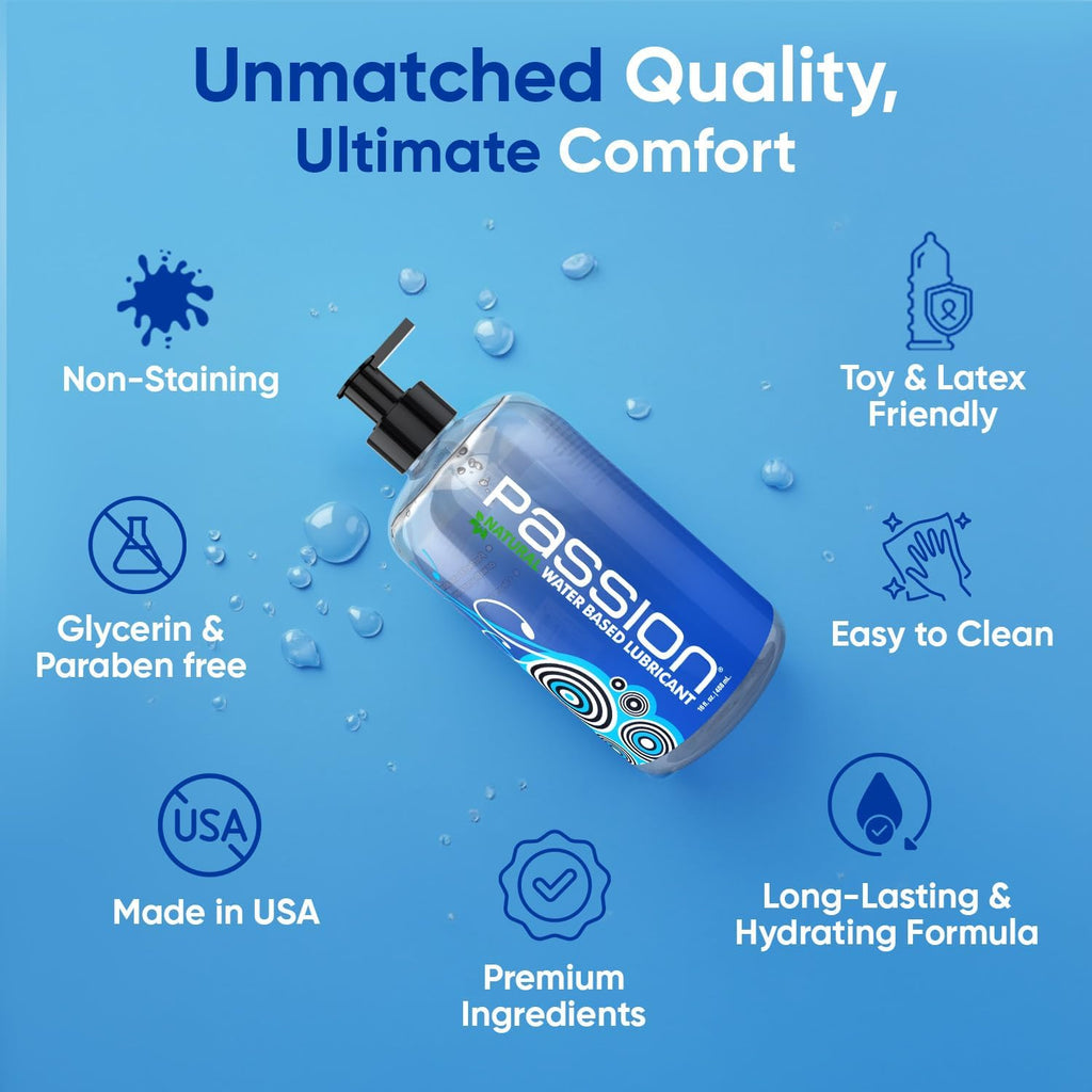 Passion Natural Water-Based Lube - 8oz