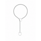 CAT O RING SLIP CHOKE CHAIN-SILVER