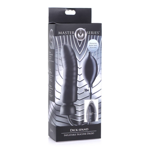 Dick-Spand Inflatable Silicone Dildo