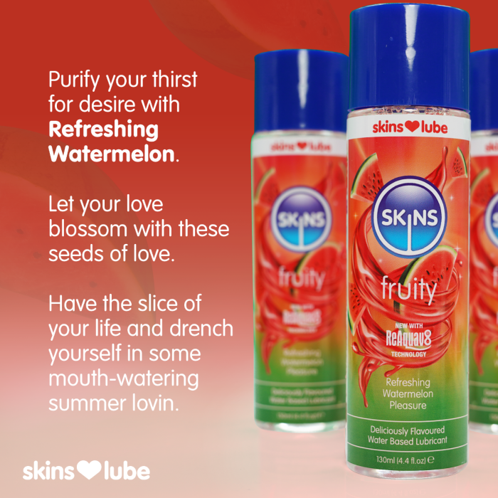Skins Watermelon Water Based Lubricant 4.4 fl oz