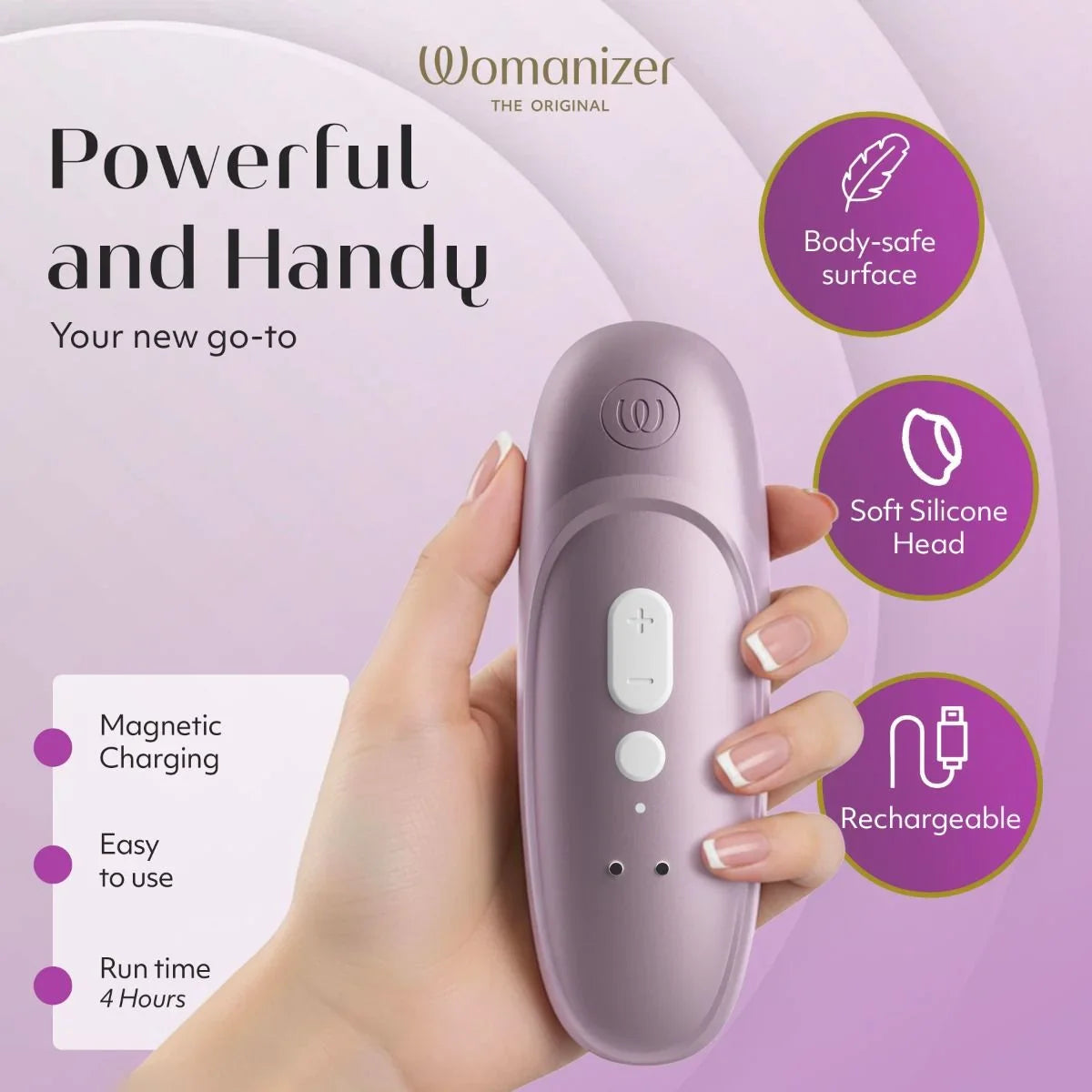 Womanizer Pro Clitoral Stimulator - Lilac