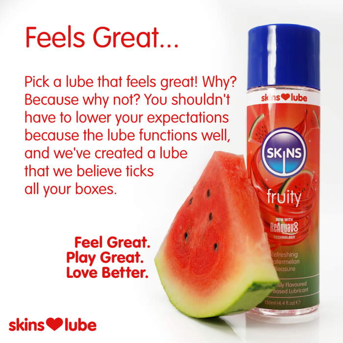 Skins Watermelon Water Based Lubricant 4.4 fl oz