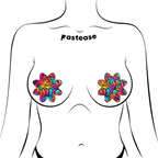 Neon Flowers Petal Breast Pasties