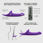 Strap-On-Me Multi Orgasm Dildo - M - Purple
