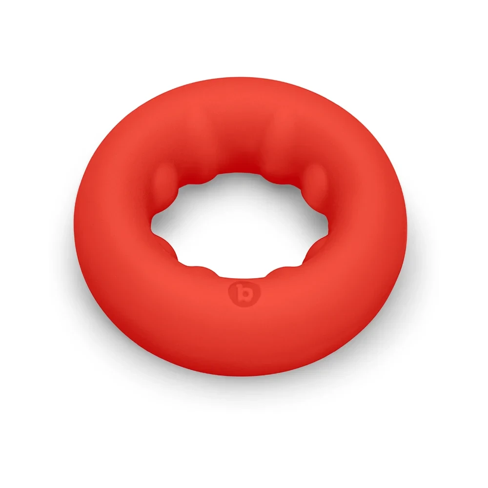 b-Vibe Flex Ring Grip Ultra Soft Silicone Cock Ring - Red