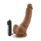 Coverboy - The Boxer - 9" Vibrating Realistic Cock - Mocha