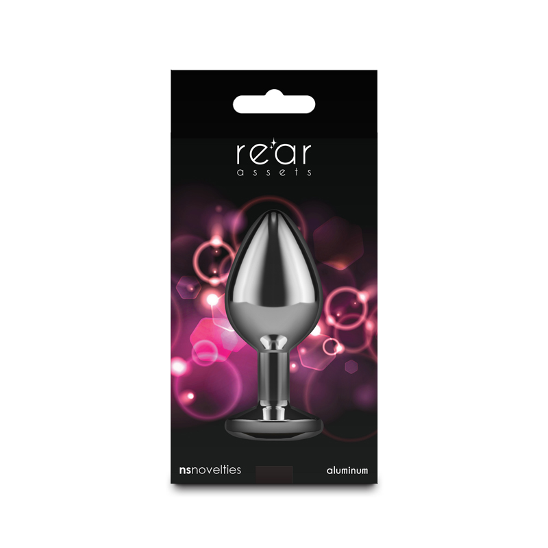 Rear Assets - Silver - Medium - Pink Gem