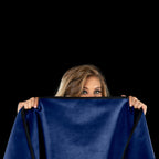 Fascinator Throw Royal Blue Microvelvet - Mini