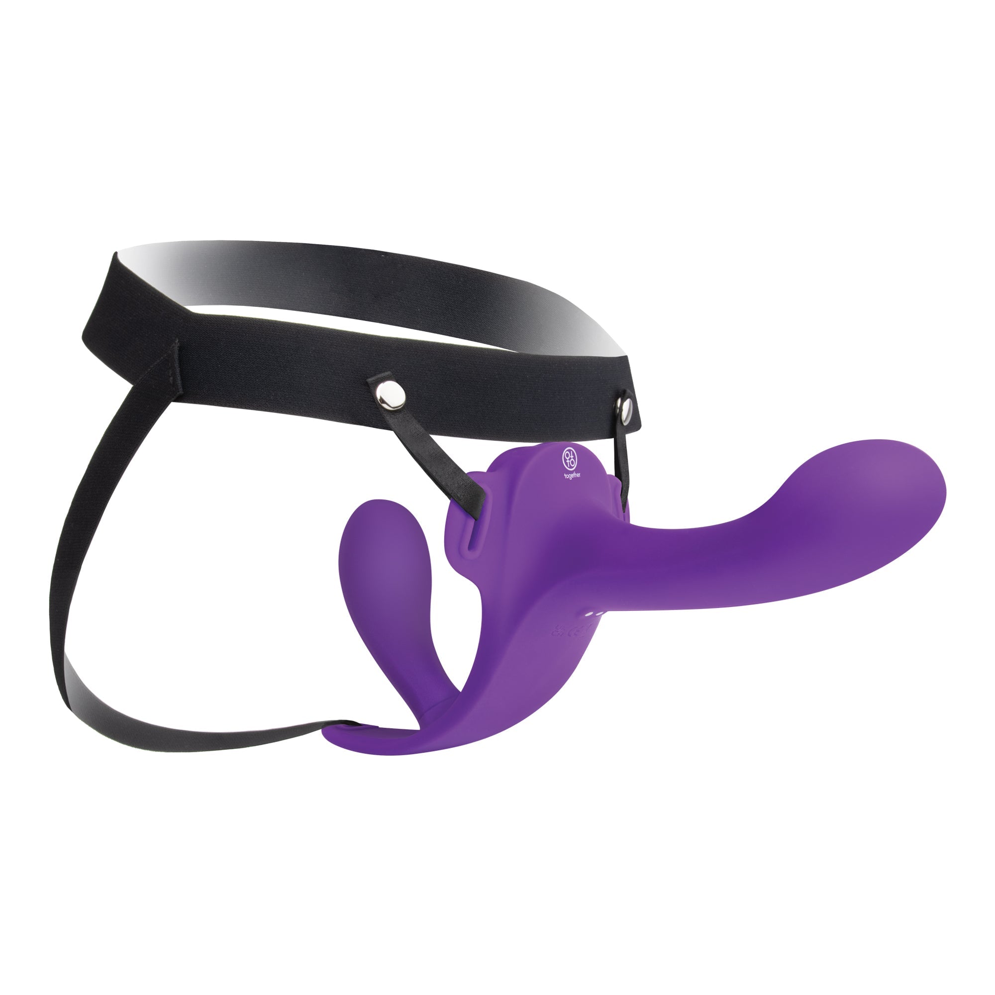 Together Lock-In Vibrating Strap-On Dildo