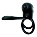 DECADENCE- COBRA. Cock & Ball Strap with vibrating Stinger & Clit Stimulator. Liquid Silicone. Multi-Speed. Rechargeable.