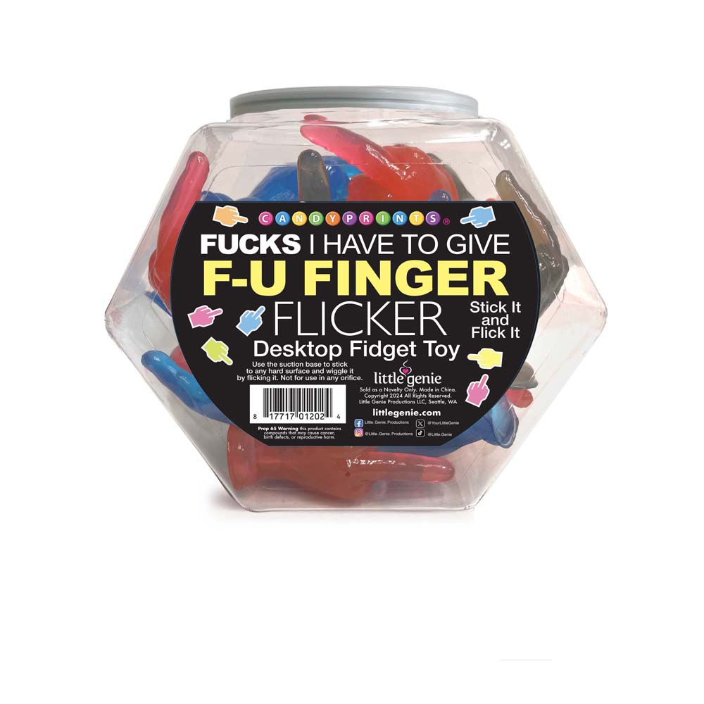 FU Finger Flickers Desktop Fidgets Display of 24pcs