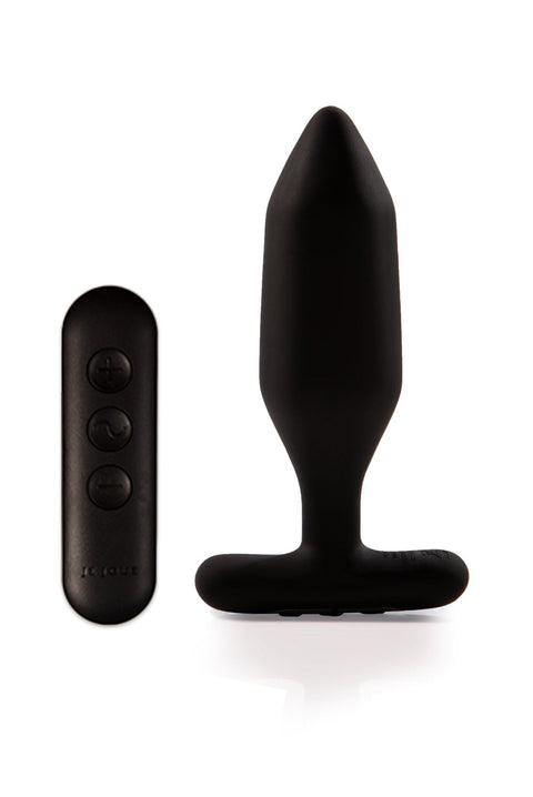 Onyx Vibrating Butt Plug Black With Remote Control