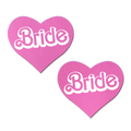 'Bride' Doll Pasties Pink Iconic Heart
