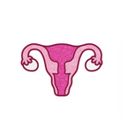 Enamel Pin: Uterus - Sparkly Pink *