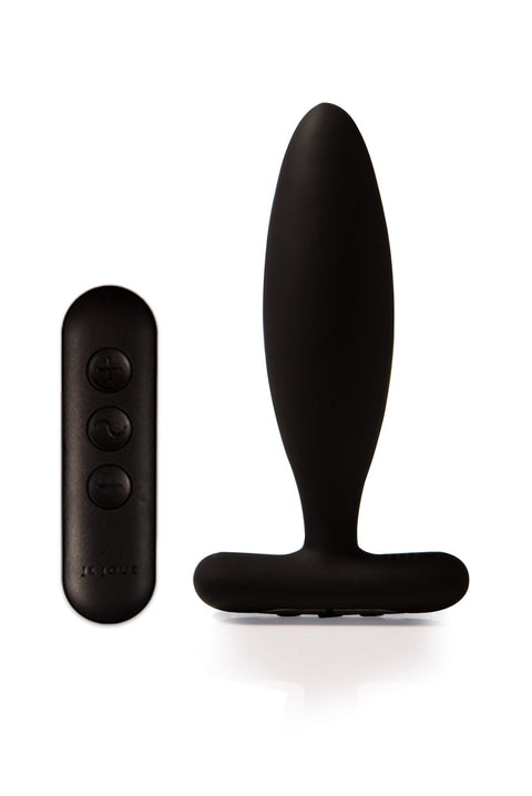 Vesta Vibrating Butt Plug Black With Remote Control